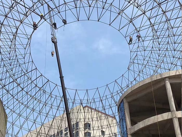 广丰县电厂网架加工